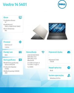 Laptop Dell Vostro 5401 (N4110PVN5401EMEA01_2101) 3