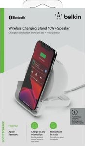 Ładowarka Belkin Boost Charge + głośnik Indukcyjna 2 A (AUF001vfWH) 2