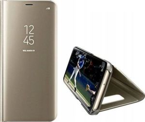 Etui Clear View Samsung A21s A217 złoty/gold 1