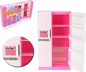 EduCORE LODÓWKA duża półki pojemnik na lód mebelki Barbie 1
