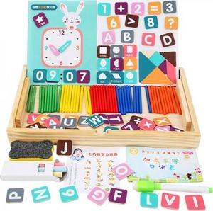EduCORE Montessori zestaw alfabet magnesy liczmany tablica zegar drewno EduCORE 1