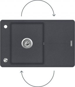 Zlewozmywak Concept Granitowy z ociekaczem Nobles Concept DG10C45dg 4