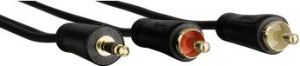Kabel Hama Jack 3.5mm - RCA (Cinch) x2 1.5m czarny (991232390000) 2