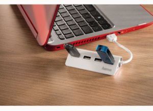 HUB USB Hama 4x USB-A 2.0 (000121780000) 3