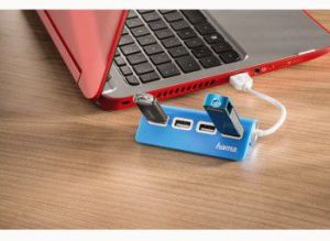 HUB USB Hama 4x USB-A 2.0 (000121790000) 3