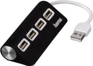 HUB USB Hama 4x USB-A 2.0 (000121770000) 1