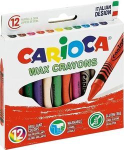 Carioca Kredki świecowe 12 kolorów (386436) 1