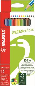 Stabilo Kredki Greencolors etui 12 kolorów (379885) 1