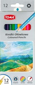 Toma Kredki szkolne drewniane 12 kolorów (382839) 1