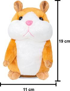 EricoKids Wielki Gigant Gadający Interaktywny Chomik pomarańczowy 4