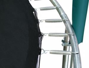 Trampolina ogrodowa Jumpi ogrodowa Maxy Comfort z siatką wewnętrzną 14.5 FT 435 cm zielona 2