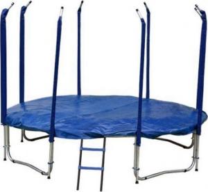 Trampolina ogrodowa Jumpi ogrodowa Maxy Comfort z siatką wewnętrzną 10 FT 312 cm niebieska 5