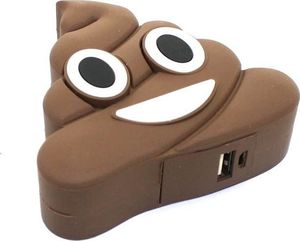 Powerbank Cartoon Power Emotikona Poop Emoji 2600 mAh Brązowy 3