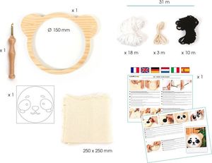 Graine Creative Zestaw Punch Needle Panda D: 15 cm 3
