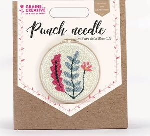 Graine Creative Zestaw Punch Needle Rośliny D: 20 cm 1