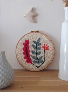 Graine Creative Zestaw Punch Needle Rośliny D: 20 cm 3