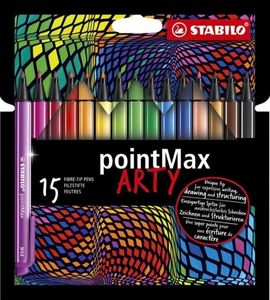 Stabilo Cienkopis Pointmax Arty 15 kolorów STABILO 1