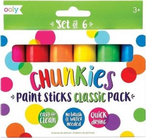 Kolorowe Baloniki Farby w kredce Chunkies Paint Sticks 6 sztuk 1