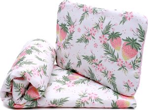 Pulp Pulp, Pościel z wypełnieniem do gondoli i wózeczka Truskawki Kołderka 52cm x 72cm Poduszka 23 cm x 33cm 2