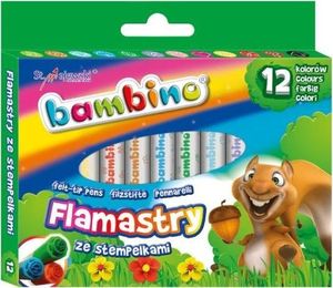 Bambino BAMBINO Flamastry ze stempelkami 12 szt. 2