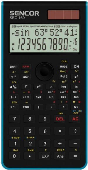 Kalkulator Sencor naukowy czarny (SEC 160 BU) 1