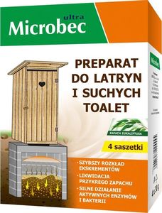 Bros BROS Microbec do latryn i suchych toalet 4x30g 1