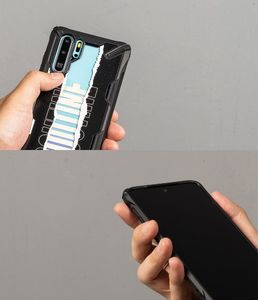 Ringke Ringke Fusion X Design Etui Pancerny Pokrowiec Z Ramką Huawei P30 Pro Czarny (Xdhw0010) 6