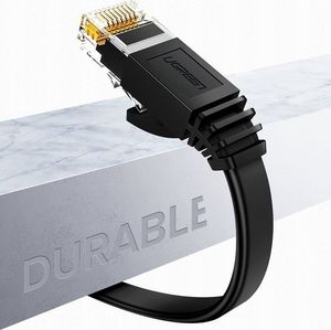 Ugreen Ugreen Kabel Przewód Internetowy Sieciowy Ethernet Patchcord Rj45 Cat 6 Utp 1000Mbps 20M Czarny (20166) 8