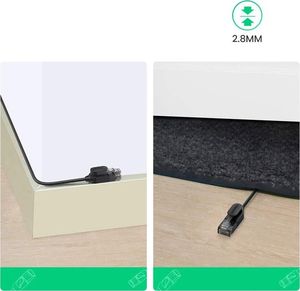 Ugreen Ugreen Kabel Przewód Internetowy Sieciowy Ethernet Patchcord Rj45 Cat 6A Utp 1000Mbps 3 M Czarny (70653) 13