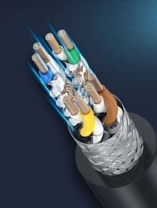 Ugreen Ugreen Kabel Przewód Internetowy Sieciowy Ethernet Patchcord Rj45 Cat 8 T568B 10 M Czarny (70616 Nw121) 5