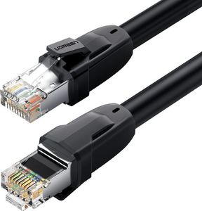 Ugreen Ugreen Kabel Przewód Internetowy Sieciowy Ethernet Patchcord Rj45 Cat 8 T568B 20 M Czarny (80728 Nw121) 1