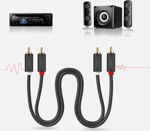 Kabel Ugreen RCA (Cinch) x2 - RCA (Cinch) x2 5m szary (UGR457BLK) 11