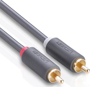 Kabel Ugreen RCA (Cinch) x2 - RCA (Cinch) x2 5m szary (UGR457BLK) 4
