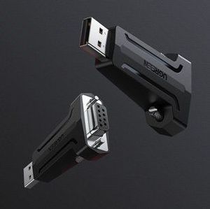 Adapter USB Ugreen DB9 USB - VGA Szary  (56640) 3