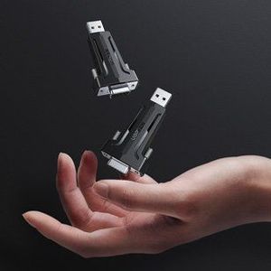 Adapter USB Ugreen DB9 USB - VGA Szary  (56640) 5