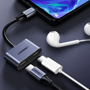 Adapter USB Ugreen Ugreen Adapter Przejściówka Rozdzielacz Słuchawkowy Usb Typ C - 2X Usb Typ C 3 A 15 W Power Delivery Quick Charge 3.0 Fcp Scp Szary (60165) 8