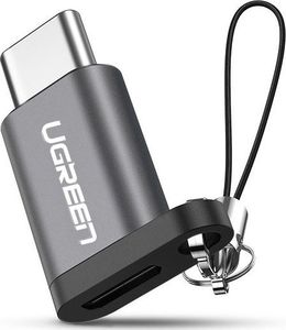 Adapter USB Ugreen USB-C - microUSB Szary  (54400) 1