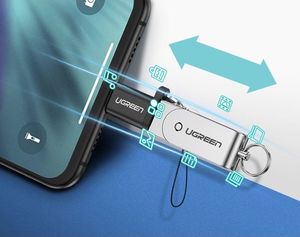 Adapter USB Ugreen USB-C - microUSB Szary  (54400) 6