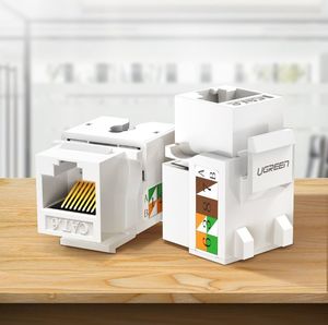 Ugreen Ugreen Gniazdo Samozaciskowe Ethernet Cat 6 8P8C Rj45 1000 Mbps 568A/b Biały (80178 Nw143) 3