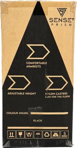 Fotel SENSE7 Prism - skórzany, czarny 19