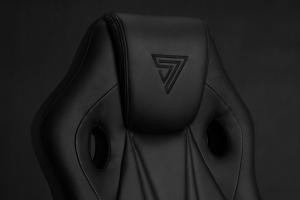 Fotel SENSE7 Prism - skórzany, czarny 10