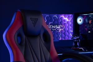 Fotel SENSE7 Prism czarno-czerwony 13