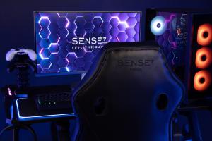 Fotel SENSE7 Prism czarno-czerwony 14