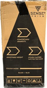 Fotel SENSE7 Prism czarno-niebieski 18