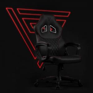 Fotel SENSE7 Druid czarno-czerwony 4