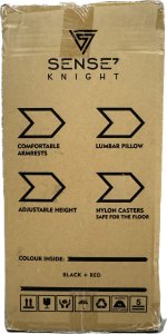 Fotel SENSE7 Knight czarno-czerwony 9