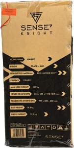 Fotel SENSE7 Knight czarno-czerwony 10