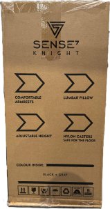 Fotel SENSE7 Knight czarno-szary 29