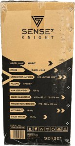 Fotel SENSE7 Knight czarno-niebieski 20