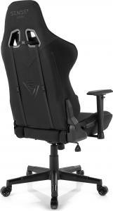 Fotel SENSE7 materiałowy Vizard czarny 3